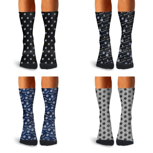 

man georgetown hoyas basketball blue crew socks cotton design athletic non-slid excellent blue wordmark tie dyeing gray white luxury gay, Black