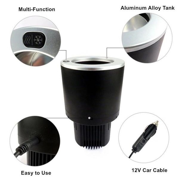 

car 12v heating cup cooling cup warmer auto electric drink holder plug in car suv travel for cola travelling accessory