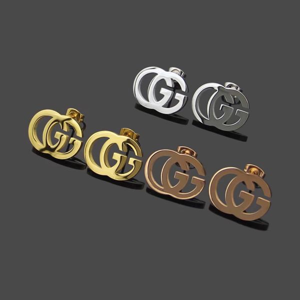

New arrival brand de igner letter imple tud earring couple foreign trade imple g letter earring wholea le price