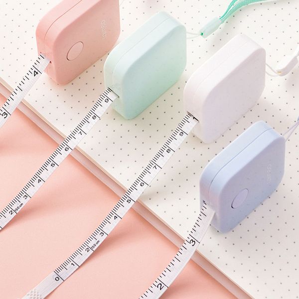 

1.5m mini measuring tape measure retractable metric belt colorful portable ruler centimeter inch children height ruler