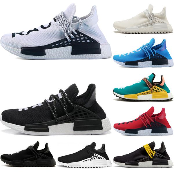 

classic black white human race mens running shoes designer black nerd sun glow cream red women sports desinger red blue trainer sneakers