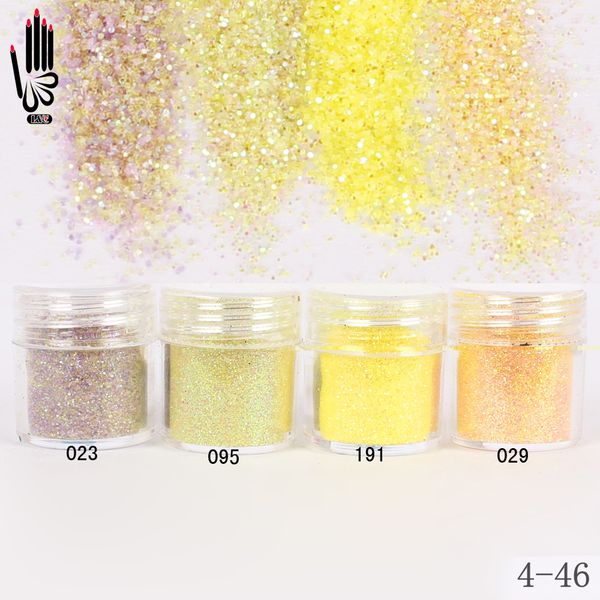 

1 jar/box 10ml nail tip colorful light yellow nail art glitter fine powder for gel decoration optional 300 colors tip 4-46, Silver;gold