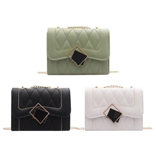 

new women bags handbags bolsa feminina fashion crossbody shoulder square bag girls pu leather rhombic hasp flap bags