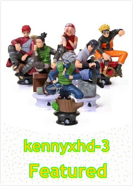 

аниме игрушка шахматы 6 штук наруто наруто какаши саске кукла украшения