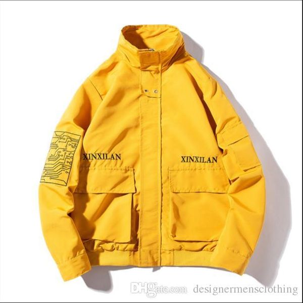 

19ss mens motor windbreaker jacket spring autumn clothing fashion casual designer jackets jp hommes coats, Black;brown