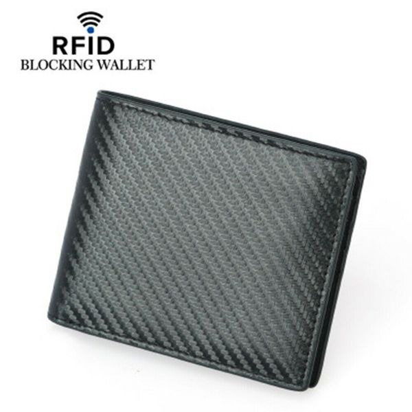 

блокировка rfid мода мужская кожаный бумажник клатч с идентификатор окна монета карман тонкий углеродного волокна кошелек hangbag, Red;black