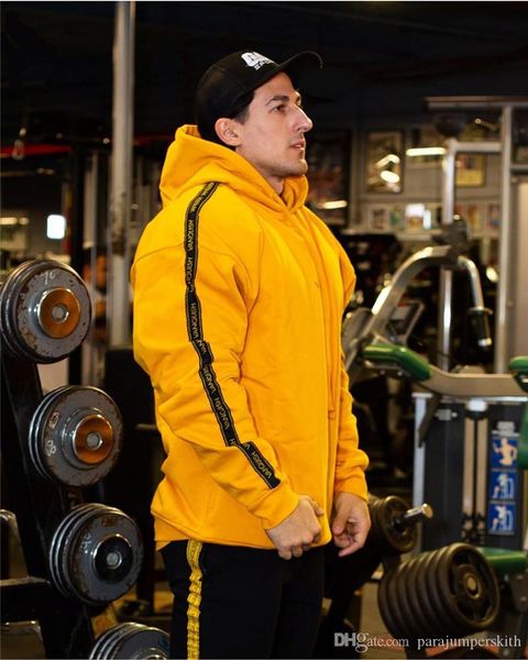 

осень зима мужчины дизайнерские костюмы мода letters printed hooded двух частей брюки повседневная мужская одежда фитнес, Gray