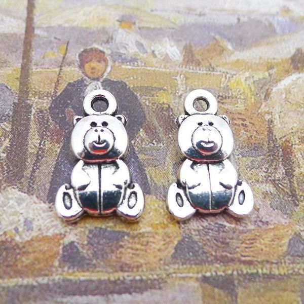 

a1964 16*11mm little bear ancient silver combine gold product parts diy 200 individual / package 0.9 g, Bronze;silver