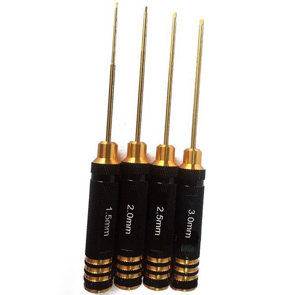

4pcs/set long hex/allen key socket bit hex screwdriver for toy model tool kit can be used for models of cars, helicopters, plane