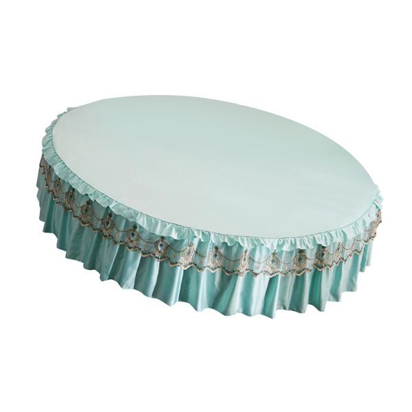 

round ruffle bed skirt soft bed spread bedding supplies for bed decoration