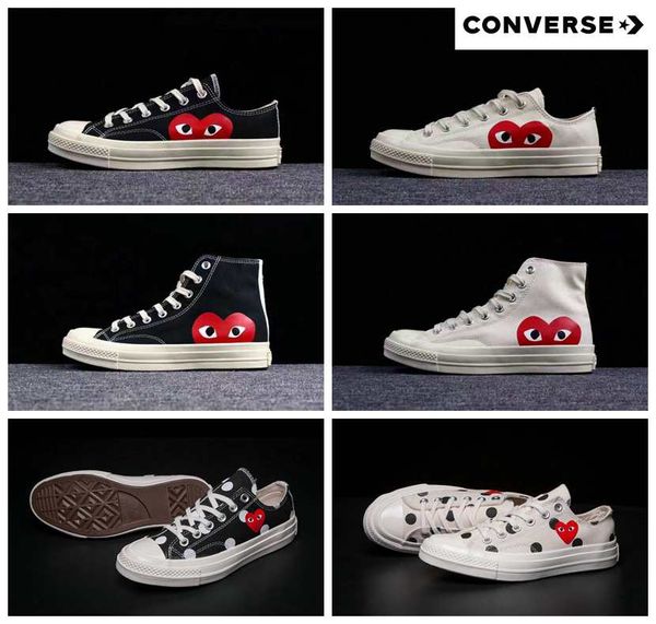 

2019 Новые классические кроссовки Canvas Skate 1970 года. Совместное название CDG Play Big Eyes skate
