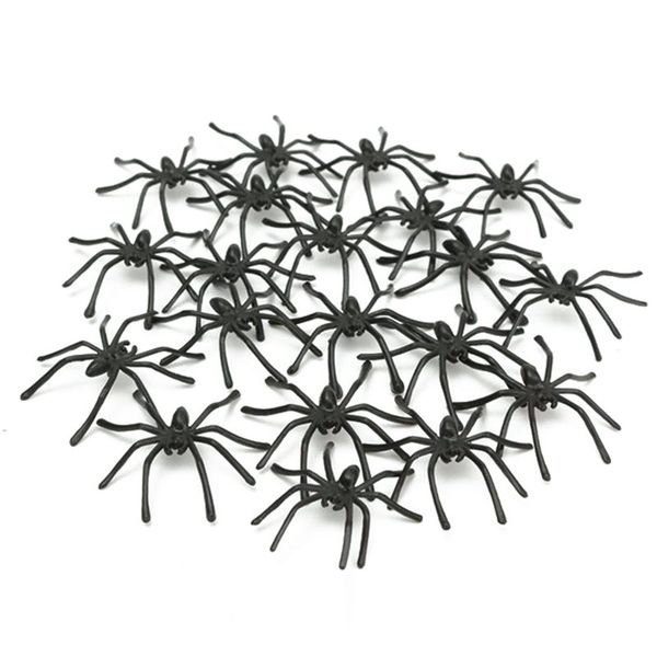 

2019 4.5*5cm halloween plastic black spider joki toys decorationng realistic