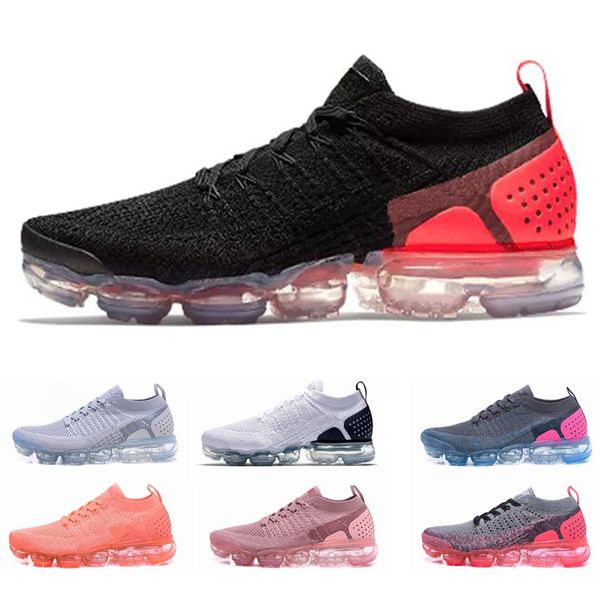

2019 men's and women's flying line cushioning rubber bottom outdoor casual running shoes, rainbow woven, insole color matching