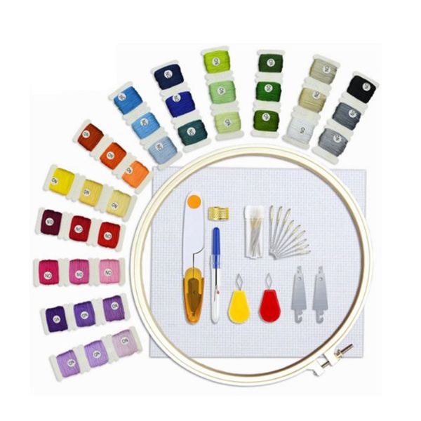

вышивание набор инструментов обмотки катушки пластины тыкая крест вышивка нить высокого качества многофункциональный инструмент, Black;white