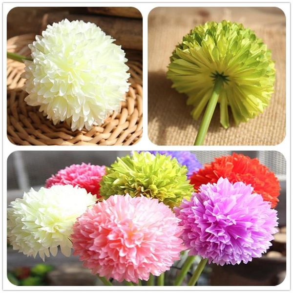

single branch flower artificial hydrangea flower ball diy silk hydrangea accessory for home wedding decoration fake flores