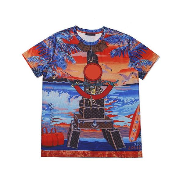 

20ss men fashion summer t shirt iron tower printed silk fabric breathable short sleeved hip hop street shirts women casual tees, White;black