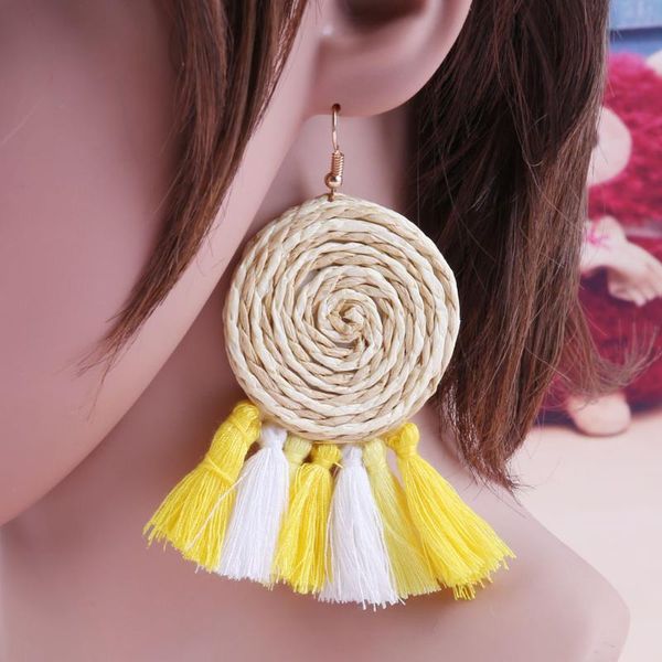 

new bohemian retro earring long tassel earrings for women long drop earring girl pendant drop handmade earrings, Silver