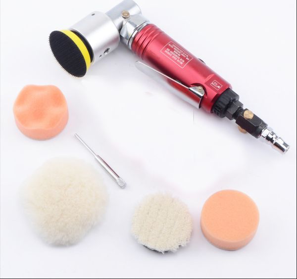 

90 degress pneumatic air orbital sander set, 2" 3" inch pad air orbital sanding polishing waxing machine
