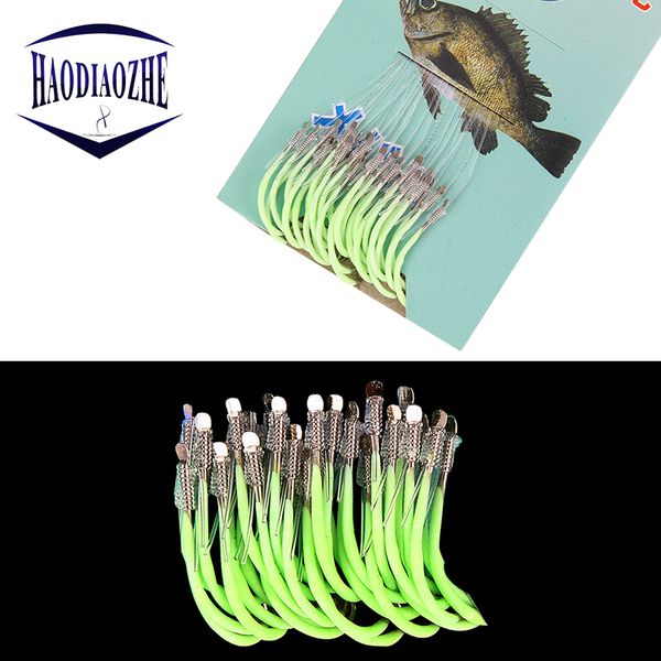 

30pcs/pack luminous fishing hooks jig barbed hooks pesca tackle high carbon steel fish for fishing accessories 12-18#