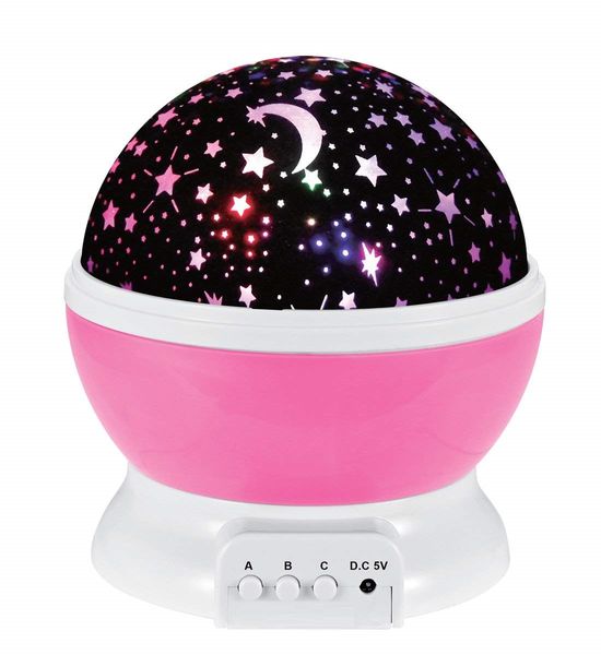 Sol E Estrela Lâmpada de iluminação 4 LED Bead 360 Graus Quarto Romântico Girando Cosmos Estrela Projetor Com 59 Polegada Cabo USB