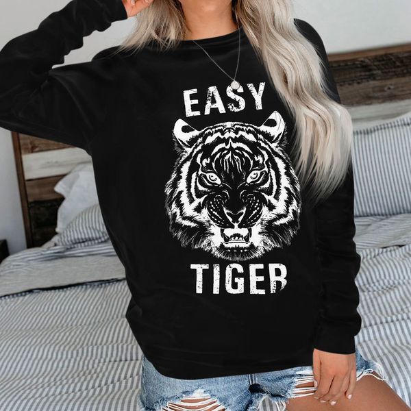

женкой cat оловка blusa moletom feminino пимо tiger printed оен дама оловка зима поведн, Black