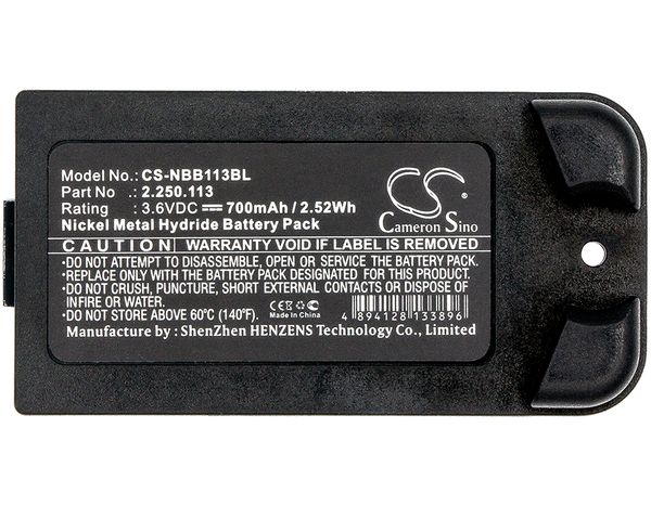 

cameron sino 700mah battery 2.250.113 for nbb 22501113, planar-c