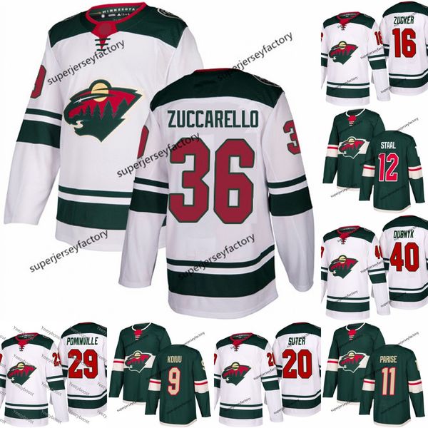 

36 Mats Zuccarello Minnesota Wild Jersey Zach Parise Eric Staal Ryan Suter Jared Spurgeon Devan Dubnyk Jason Zucker Mikko Koivu Matt Dumba