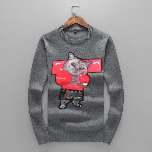 

коробка логотип мода мужчины свитер 2020 luxury brand повседневный свитер новая продажи wild top классический tide brand на заказ дизайнер с, White;black