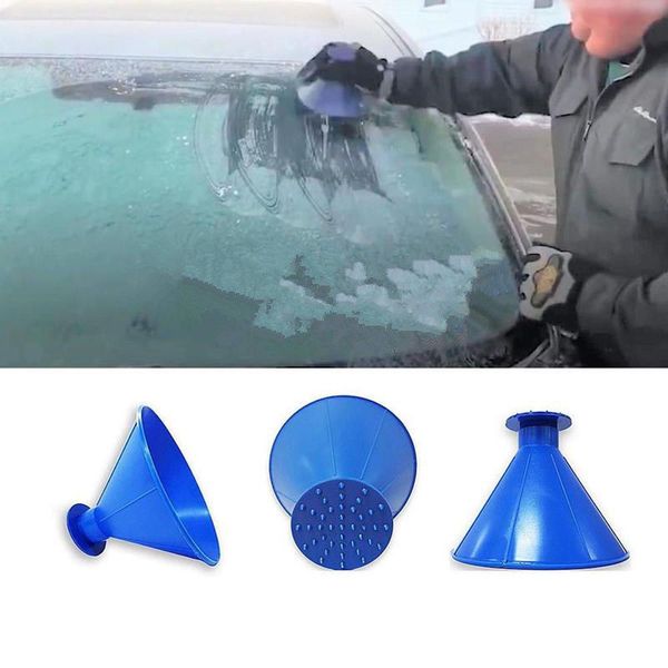 

1pc auto remover magic snow shovel outdoor winter car tool snow brush windshield window funnel ice scraper car accessories