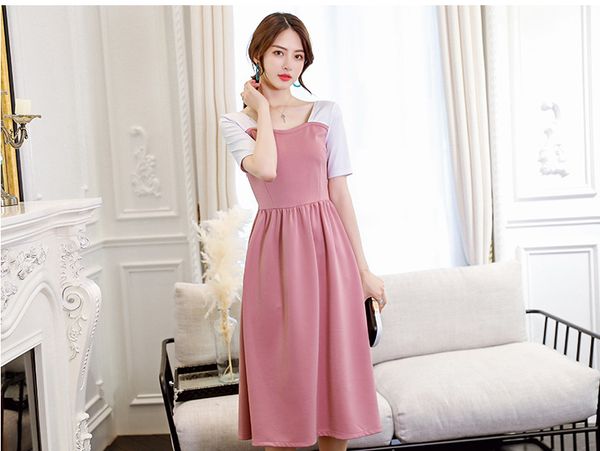 

magenta big show thin solid color fashion leisure cultivate one's morality dress code, Black;gray