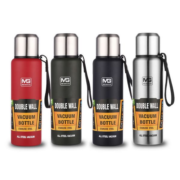

500/750/1000/ 500ml outdoor travel water bottle stainless steel style portable vacuum insulated beverage mug