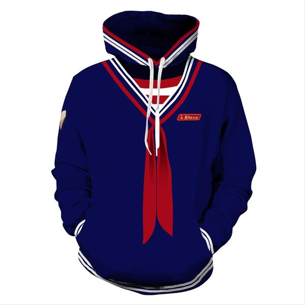 

hoodie cosplay costume pullover hoodies men women long sleeve 3d printed sweatshirt jacket coat size s-5xl, Black