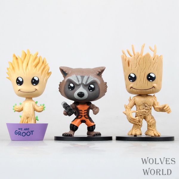

galaxy guard tree man rocket raccoon potted grout pop293 tree man box hand-made