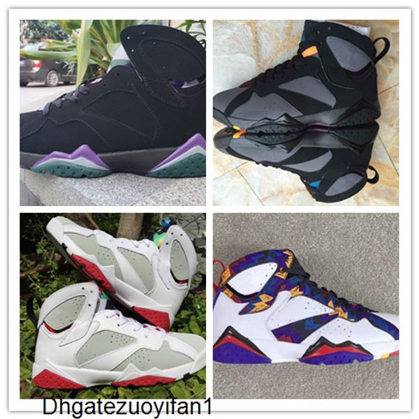 

wholesale 7 vii low black grey men basketball shoes sports 7s sneakers new trainers discount size 7-13