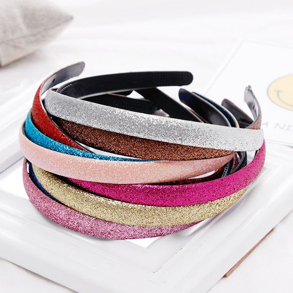 New Women Girls Cute Glitter Scrub Candy Colors Hairbands Headband