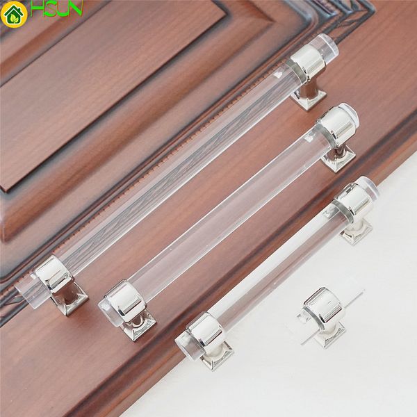 2019 3 75 5 6 3 Acrylic Drawer Knobs Pull Handles Dresser Pulls
