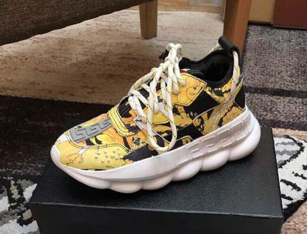 

2019 Chain Reaction Роскошные Дизайнерские Туфли Мужчины Женщины Медуза Кроссовки Снежны