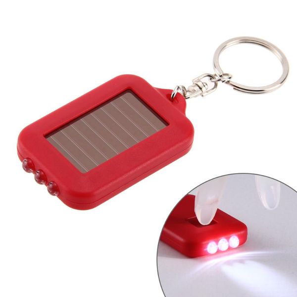 

solar panel electric torch key chain multi tool energy 3 light led electric torch key chain accessory outdoor tools