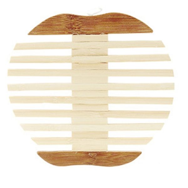 

art home decorations pad q delicate bamboo placemat kitchen apple style fish coasters insulation against cup holder mat