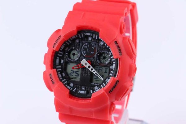 

2019 новый двойной дисплей спортивные часы ga100 G черный дисплей из светодиодов мода