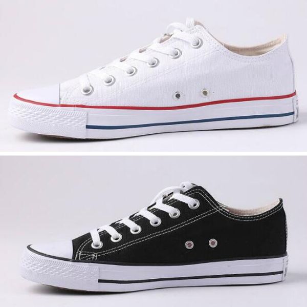 

new star big size 35-45 casual shoes low stars classic canvas shoe men's/women's canvas shoes, Black