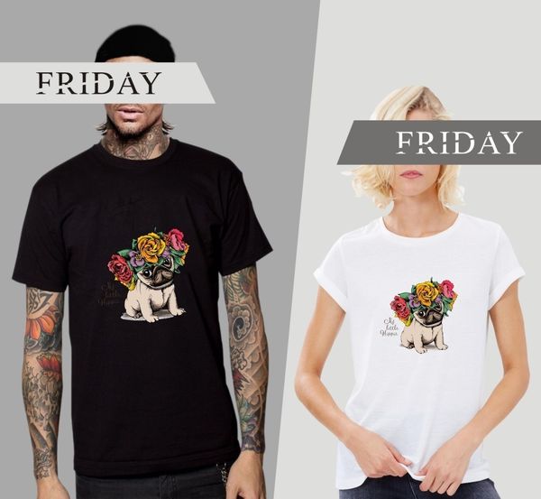

hoodies friday luck funny pug lovers leisure time short sleeve t a kind of hoodie, Blue;black