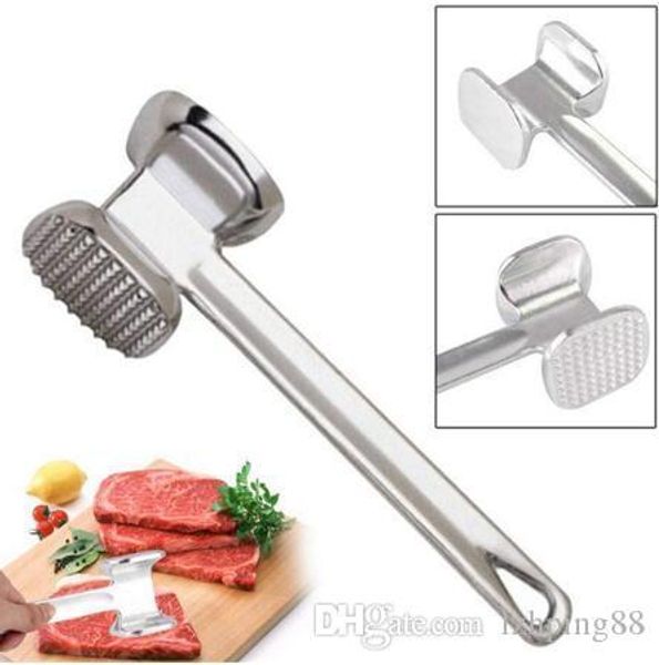 

aluminum alloy stainless steel double sides knock tenderizers meat hammer pork beef steak loose meat hammer kitchen tools