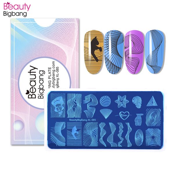 

beautybigbang nail stamping plates set dot point cute image vintage stainless steel nails art stamp template mold xl-044-xl-086, White