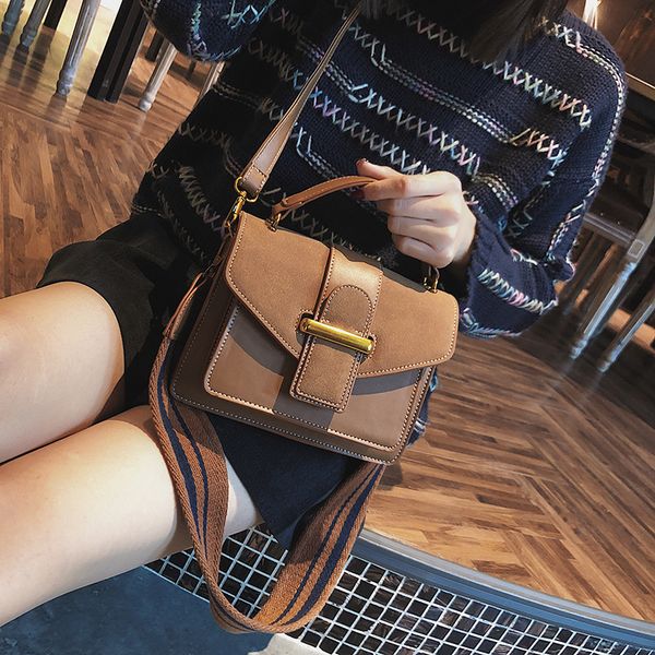 

vintage fashion nubuck pu leather women handbags 2019 new quality ladies designer shoulder messenger crossbody bags female