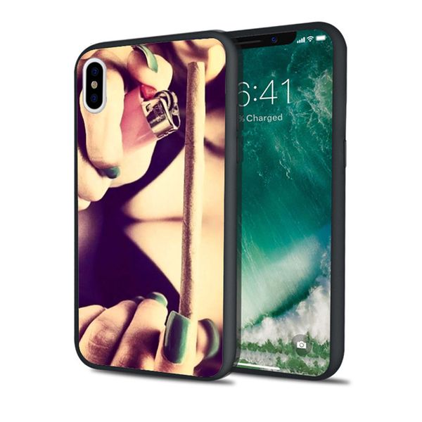 

coque girl phone case for iphone 11 pro xs max xr 8 7 6s plus 5s se 5 case black soft silicone tpu cover.