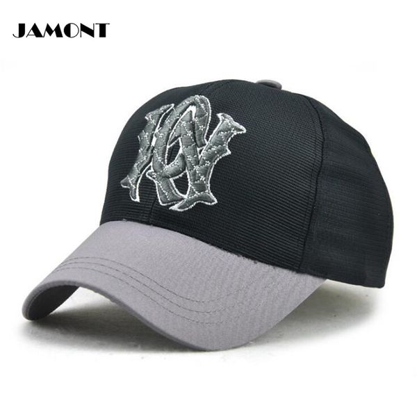 

jamont summer breathable golf hat outdoor sport travel walking cap adjustable uv protection hats caps 4 colors, Black;white