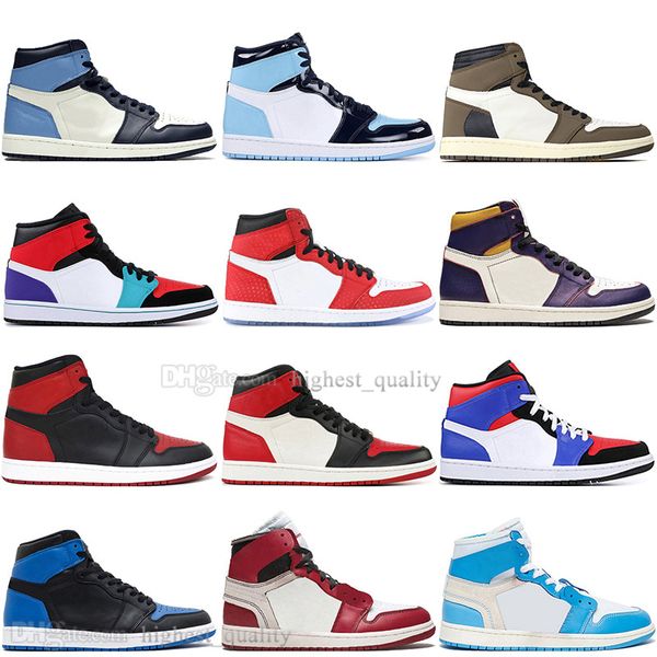 

stock x 1 og travis scotts obsidian unc spiderman mens basketball shoes 1s 3 banned bred toe lakers men sport designer sneakers