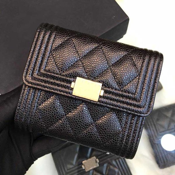 

classic wholesale design wallet leather multicolor wallets purse short bifold wallets cowhide coin purse card holder money bags with box, Red;black