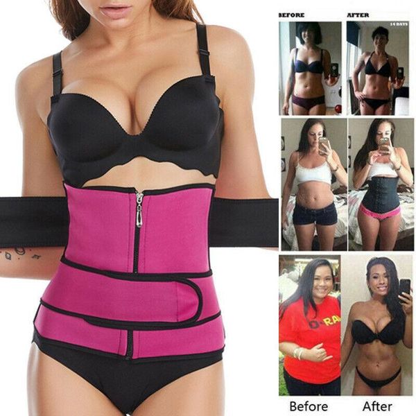 

потеря спорт талии тренер веса для женщин пот thermo wrap body shaper пояс: спортзал, Black;gray